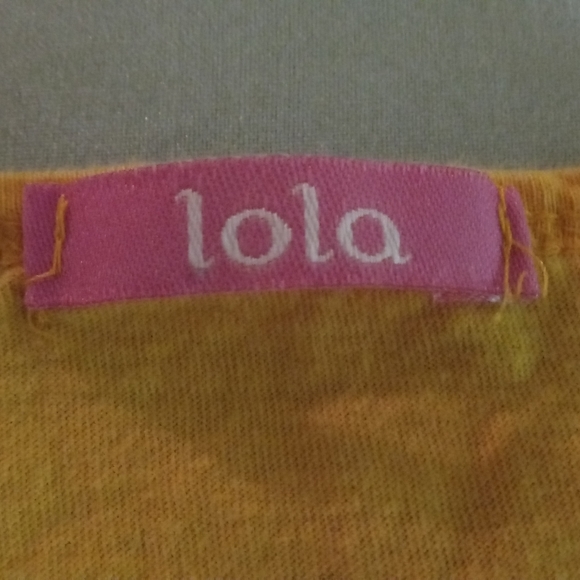 Gold/Blue Butterfly tee - Picture 9 of 10